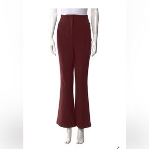 Veronica Beard Maroon Boot Cut Pants
